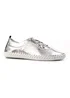 Lunar Silver St Ives Leather Plimsoll - Size 5 Image 2