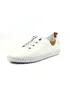 Lunar White St Ives Leather Plimsoll - Size 9 Image 3