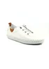 Lunar White St Ives Leather Plimsoll - Size 9 Image 1