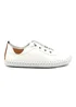 Lunar White St Ives Leather Plimsoll - Size 9 Image 2