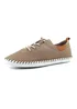 Lunar Taupe St Ives Leather Plimsoll - Size 4 Image 3