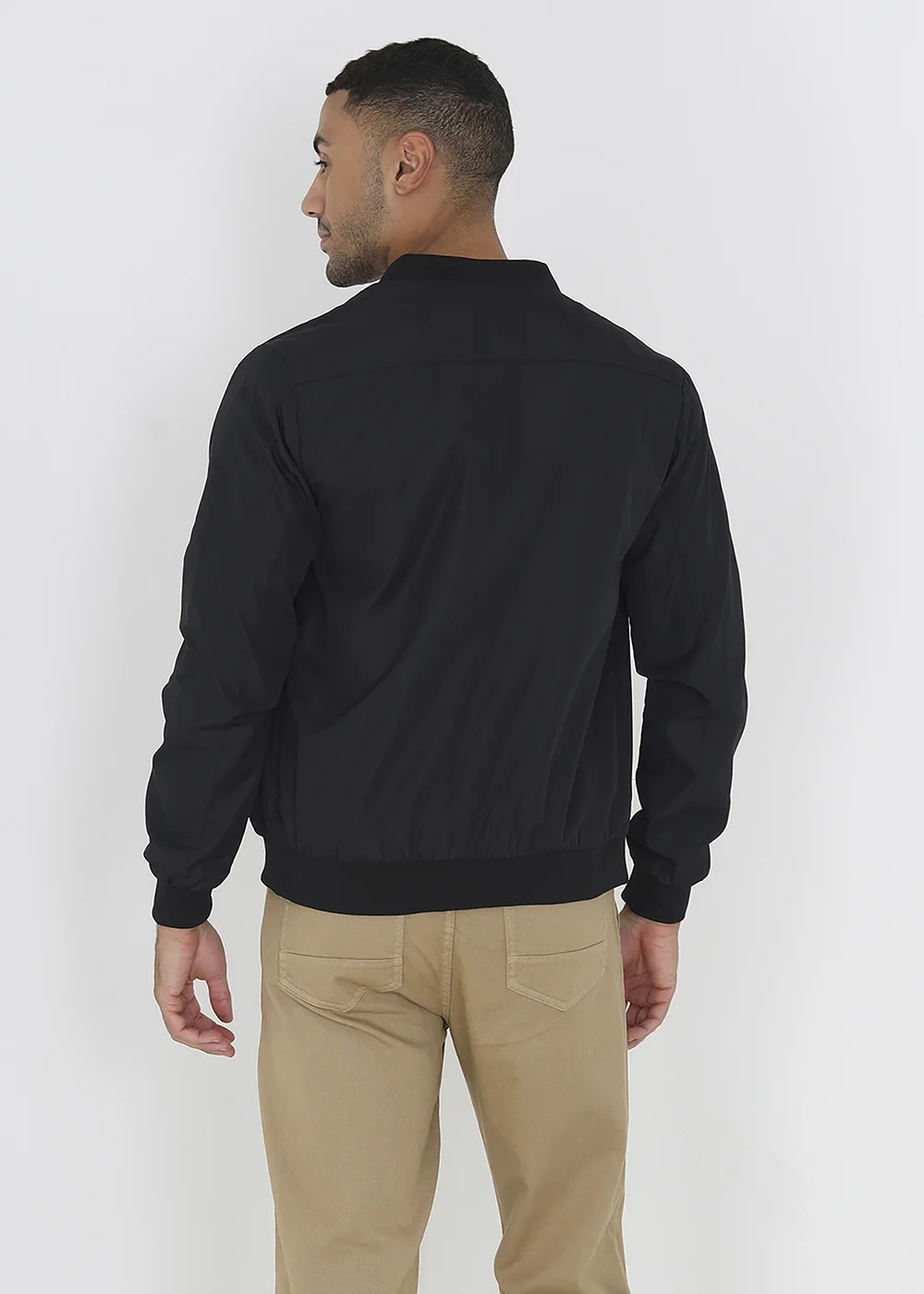 Brave Soul Black Bomber Jacket - M Image 2