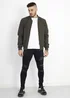 Brave Soul Khaki Bomber Jacket - XL Image 3