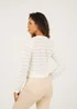 Brave Soul White Stitch Detail Crew Neck Cardigan - Extra small Image 2