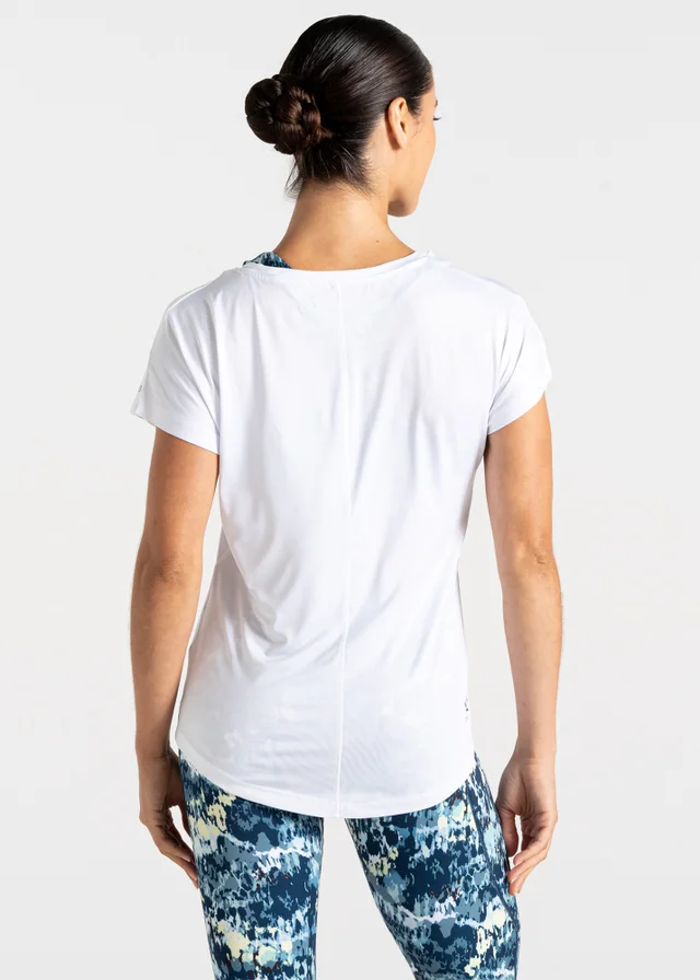 Dare2b White Vigilant Sweat Wicking Tee