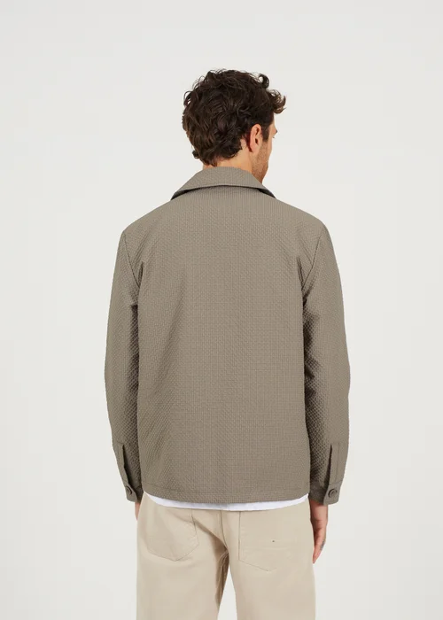 Brave Soul Green Seersucker Shacket - S Image 2