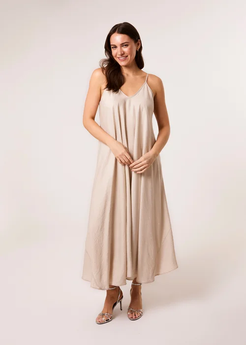 Blue Vanilla Stone V Neck Diamante Dress - M/L Image 1