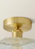 ValueLights Cassia Gold Semi-Flush Light (26.5cm x 14.5cm x 26.5cm) - One Size Image 5