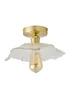 ValueLights Cassia Gold Semi-Flush Light (26.5cm x 14.5cm x 26.5cm) - One Size Image 2