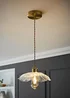 ValueLights Cassia Gold Pendant Light (27cm x 110cm x 27cm) - One Size Image 1