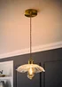 ValueLights Cassia Gold Pendant Light (27cm x 110cm x 27cm) - One Size Image 3