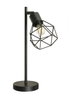 ValueLights Angus Matte Black Adjustable Table Lamp with Black Shade (41cm x 12.5cm x 23cm) - One Size Image 3