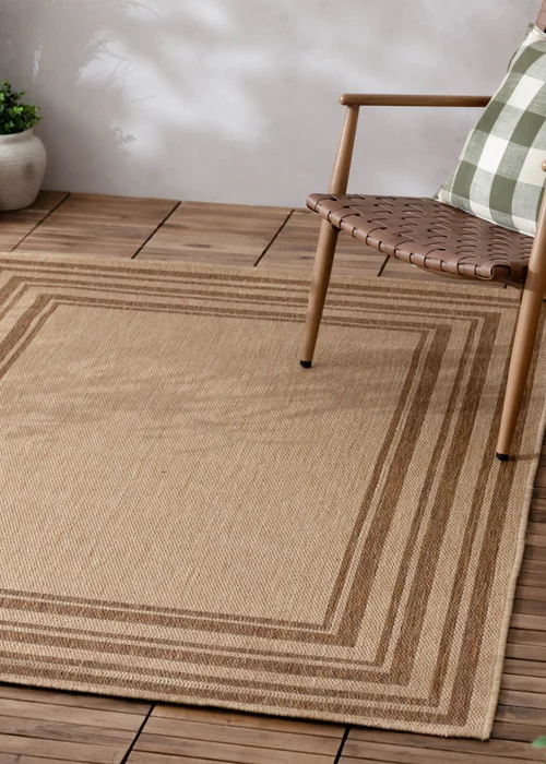 Yard Natural Camber Jute Effect Indoor/Outdoor Rug - 120 x 170 Image 1