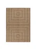 Yard Natural Sandown Jute Effect Indoor/Outdoor Rug - 120 x 170 Image 2