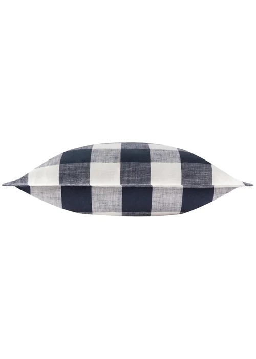Yard Navy Chesil Check 100% Cotton Outdoor Outdoor Cushion - One Size Image 3