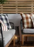 Yard Navy Chesil Check 100% Cotton Outdoor Outdoor Cushion - One Size Image 5