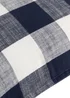 Yard Navy Chesil Check 100% Cotton Outdoor Outdoor Cushion - One Size Image 4