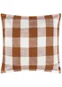 Yard Rust Chesil Check 100% Cotton Outdoor Outdoor Cushion - One Size Image 2