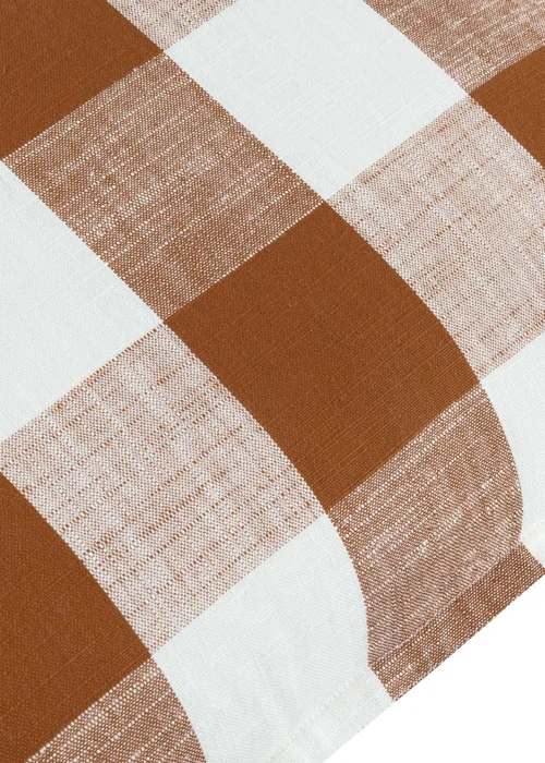 Yard Rust Chesil Check 100% Cotton Outdoor Outdoor Cushion - One Size Image 4