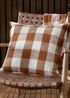 Yard Rust Chesil Check 100% Cotton Outdoor Outdoor Cushion - One Size Image 1
