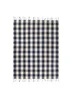 Yard Navy Chesil Check Tasselled 100% Cotton Throw - One Size Image 3
