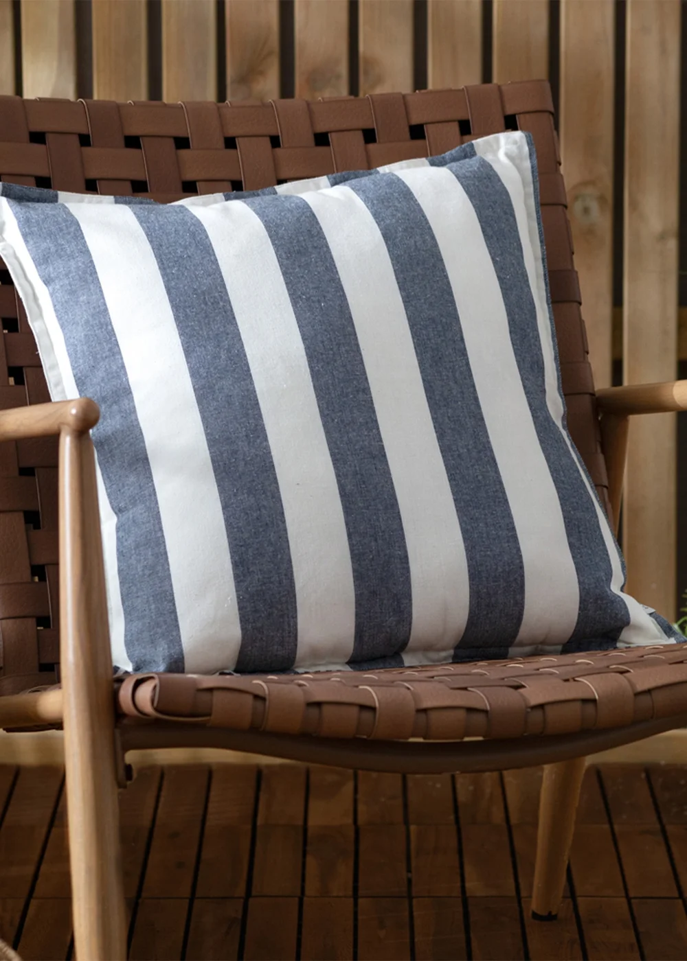 Yard Navy Hayle Cotton Outdoor Outdoor Cushion - One Size Image 1