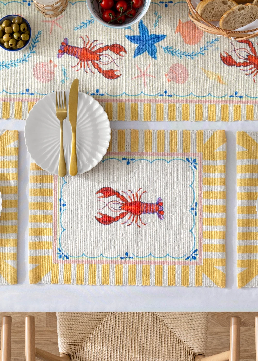 furn. Brunch Stripes Indoor/Outdoor Placemats - One Size Image 2