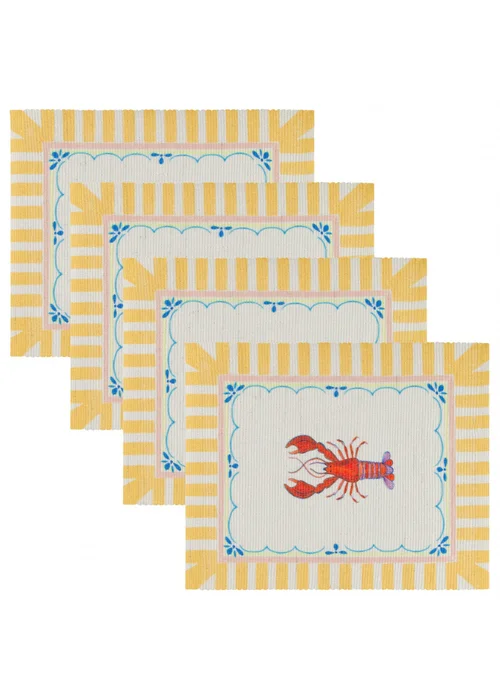 furn. Brunch Stripes Indoor/Outdoor Placemats - One Size Image 3