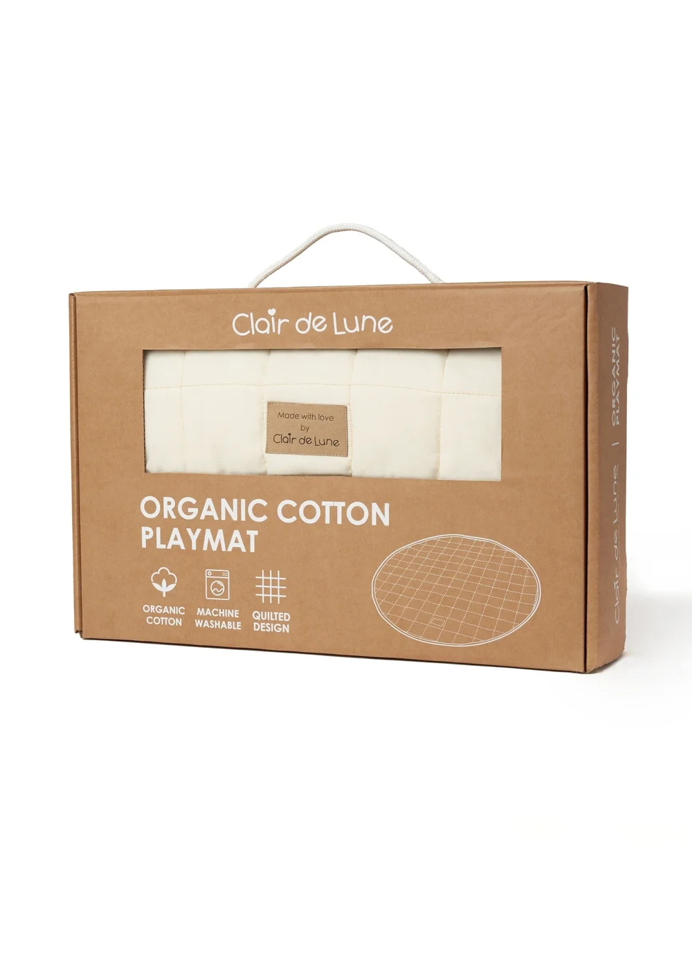 Clair de Lune Organic Cream Play Mat - 100 X 100 Image 3