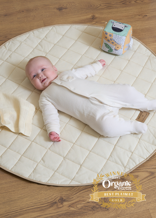 Clair de Lune Organic Cream Play Mat - 100 X 100 Image 4