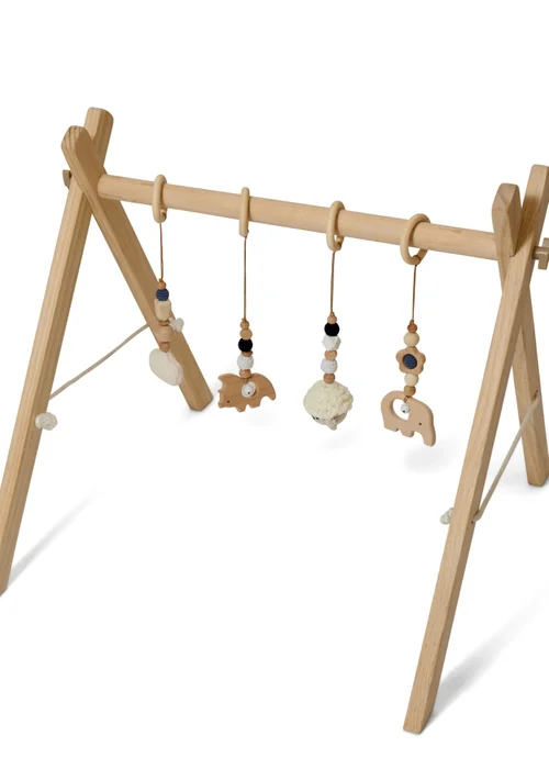 Clair de Lune Natural Wooden Play Gym - 100 X 100 Image 1