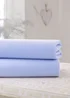 Clair de Lune 2 Pack Blue Cot Sheets - 60 X 120 Image 1