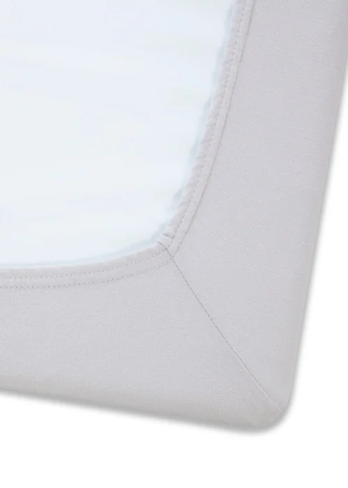 Clair de Lune 2 Pack Grey Cot Sheets - 60 X 120 Image 4