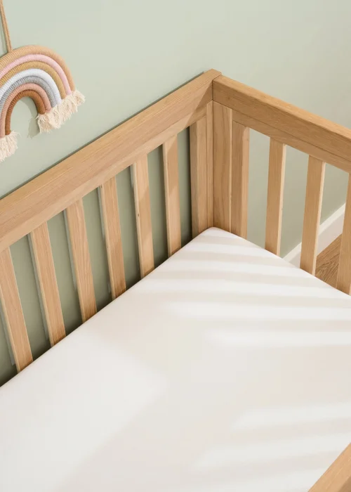 Clair de Lune 2 Pack White Cot Sheets - 60 X 120 Image 5