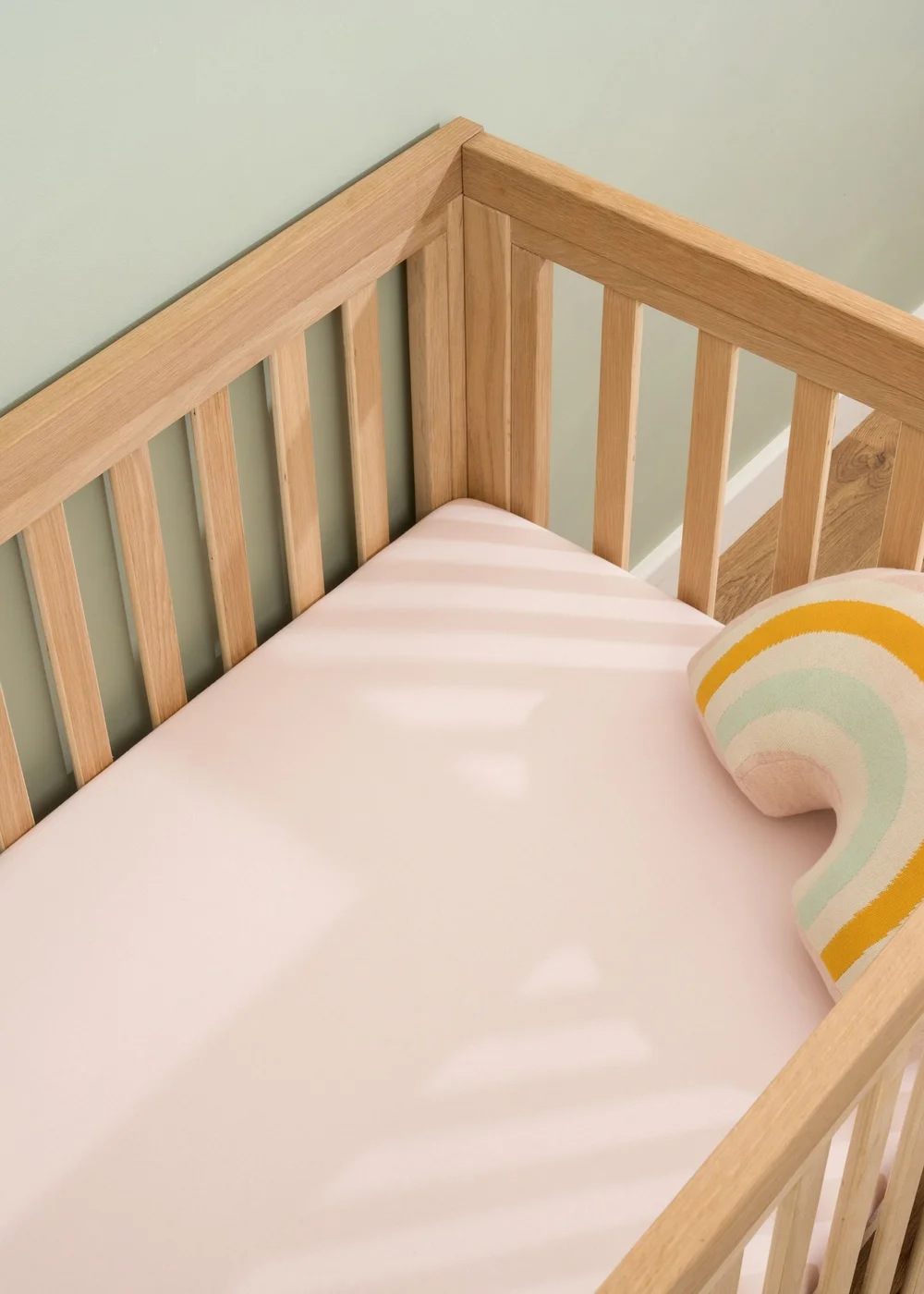 Clair de Lune 2 Pack Pink Cot Bed Sheets - 70 X 140 Image 1