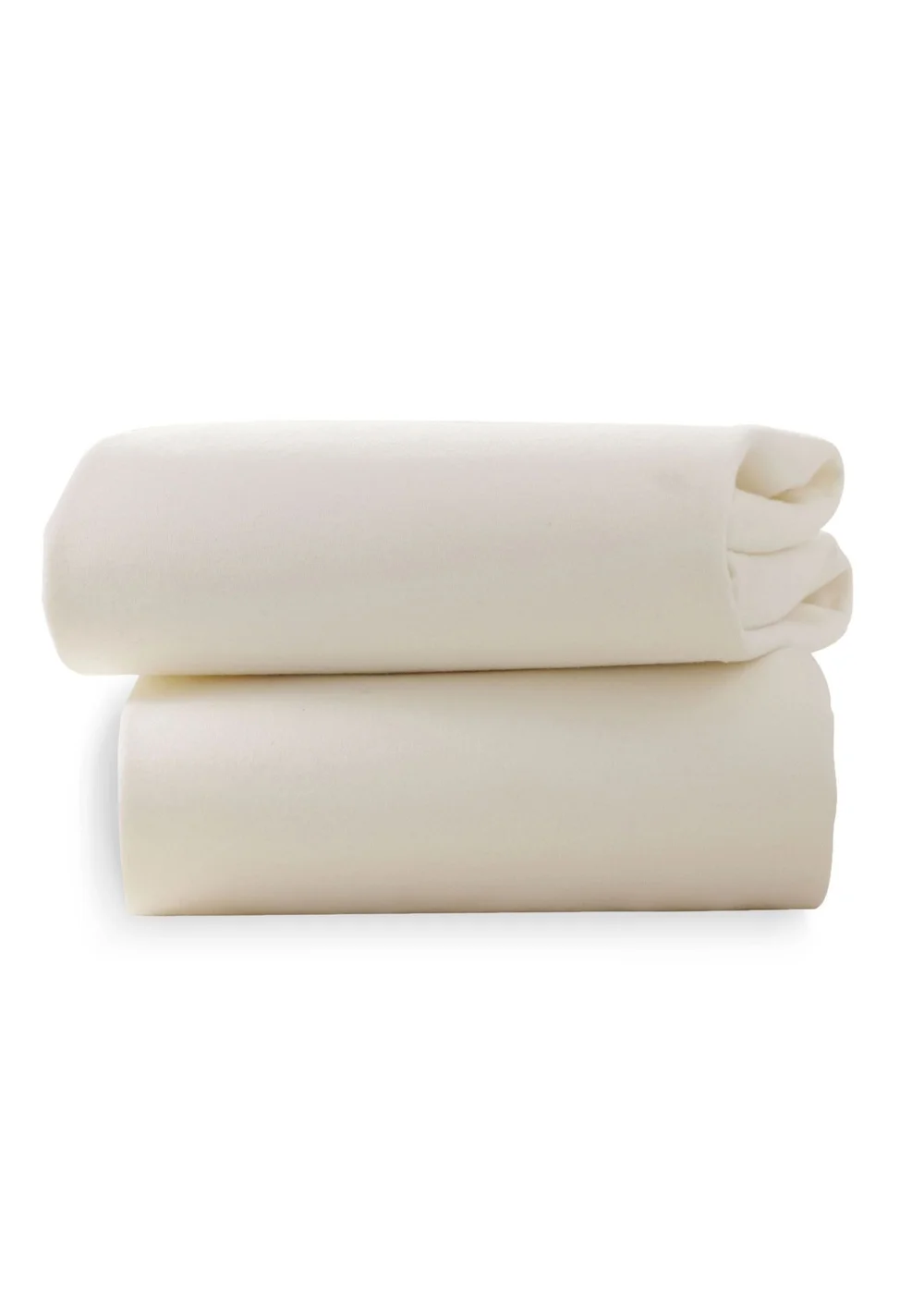 Clair de Lune 2 Pack Cream Cot Bed Sheets - 70 X 140 Image 3