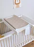 Clair de Lune Hot Air Balloon Anti-Roll Wedge Baby Changing Mat Mocha - One Size Image 1