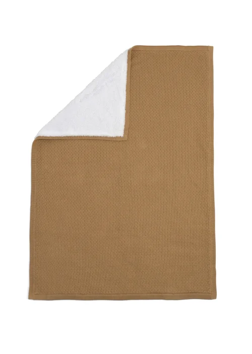 Clair de Lune Organic Biscuit Knit Sherpa Blanket - 70 X 90 Image 2