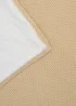 Clair de Lune Organic Cream Knit Sherpa Blanket - 70 X 90 Image 3