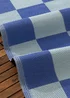 furn. Blue Checkerboard Outdoor Rug - 120 x 180cm Image 5