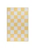 furn. Yellow Checkerboard Outdoor Rug - 120 x 180cm Image 3