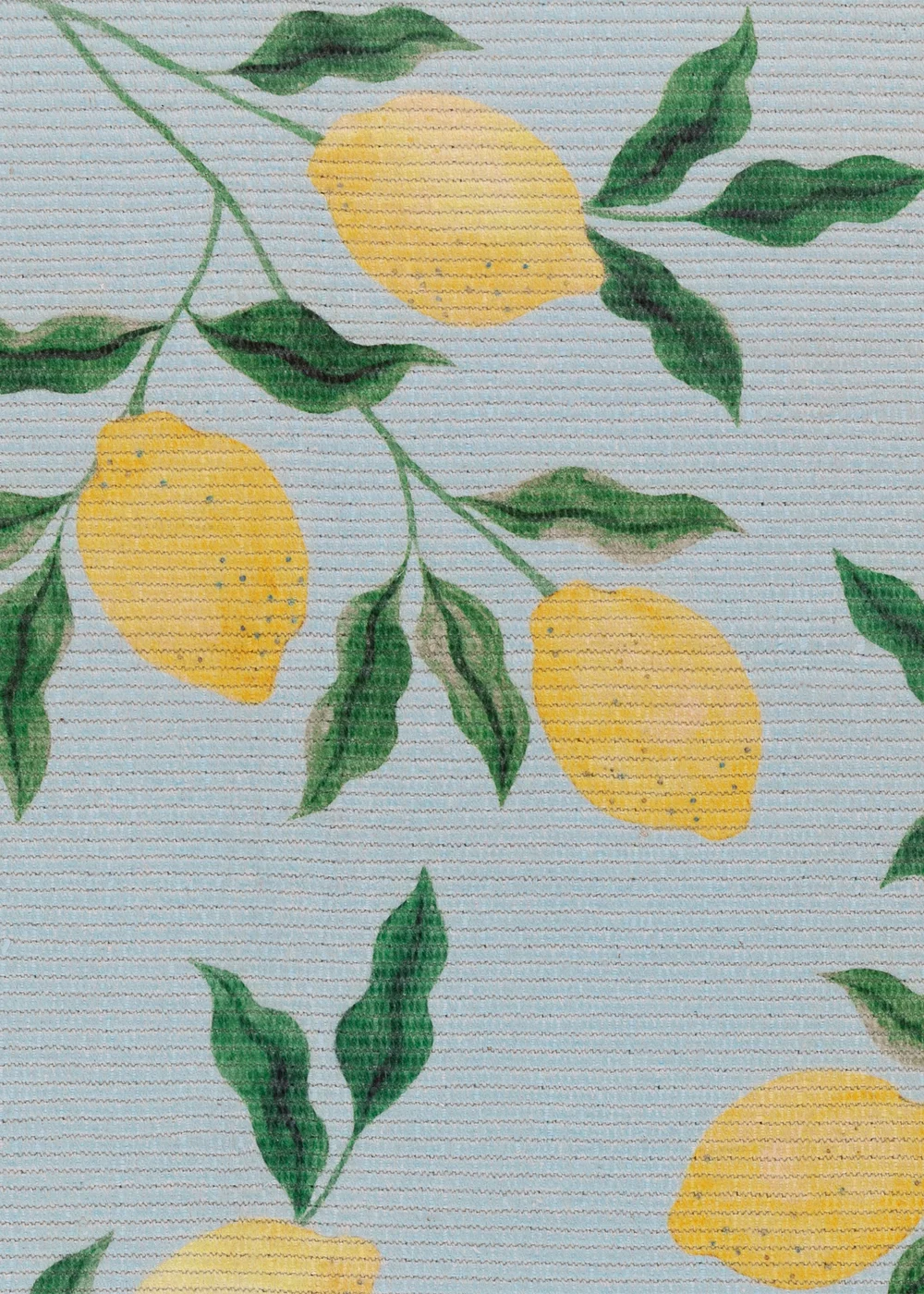 furn. Blue Lemons Printed Indoor/Outdoor Rug - 120 x 170 Image 2
