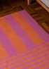 furn. Pink Deck Stripe Printed Indoor/Outdoor Rug - 120 x 170 Image 3