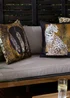 Paoletti Black/Gold Leopardis Trio Printed Outdoor Outdoor Cushion - One Size Image 5