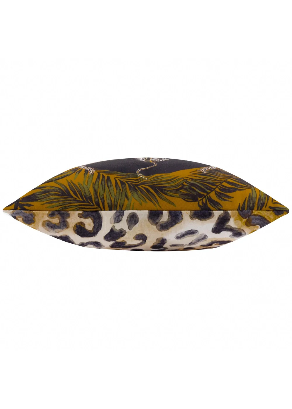 Paoletti Black/Gold Leopardis Trio Printed Outdoor Outdoor Cushion - One Size Image 4
