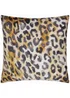 Paoletti Black/Gold Leopardis Trio Printed Outdoor Outdoor Cushion - One Size Image 3