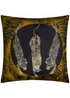 Paoletti Black/Gold Leopardis Trio Printed Outdoor Outdoor Cushion - One Size Image 2