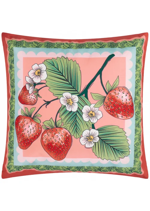 furn. Anemone Strawberries Printed Outdoor Outdoor Cushion - One Size Image 2