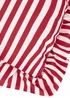 Wylder Nature Red Millie Ruffle Striped Outdoor Cushion - One Size Image 4