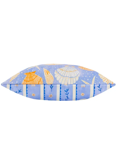 furn. Blue Sea Shells Printed Outdoor Cushion - One Size Image 4